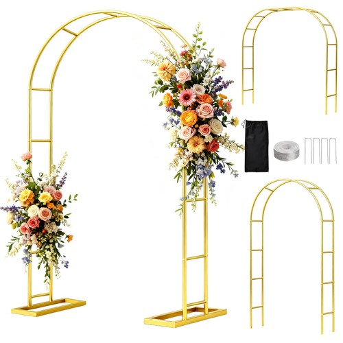 Wedding arch 6ft - wedding, gold