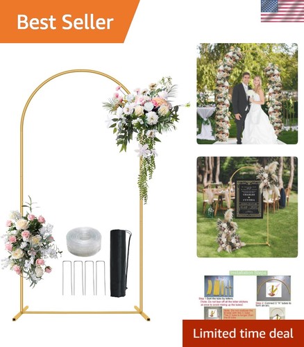 Stylish 2ft gold - 7.2ft, wedding
